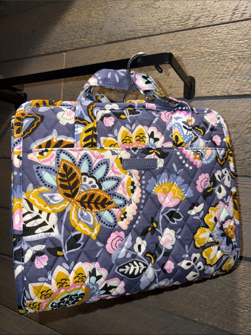 Vera Bradley Charmont Meadow Pattern Deluxe Hanging Travel Organizer